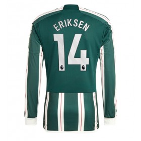 Manchester United Christian Eriksen #14 Borta Kläder 2023-24 Långärmad
